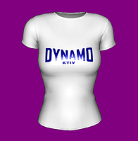 Футболка жіноча біла Dynamo Kyiv