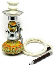 Кальян из стекла желтый