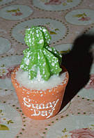 мініатюра кактус для лялькового будиночка