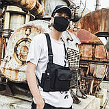 Нагрудна сумка 1305 HGUL+BAG чорна, фото 3