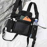 Нагрудна сумка 1305 HGUL+BAG чорна, фото 4