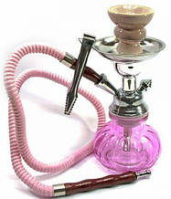Кальян из стекла розовый