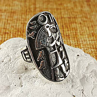 Кільце Бог Тот Тоут срібний єгипетський символ Мудрості  велике  унісекс Талісман Амулет