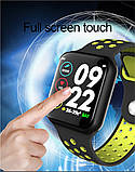 Смарт-годинник F8 Black (Smart Watch) Розумний годинник Фітнес браслет Фітнес трекер, фото 6