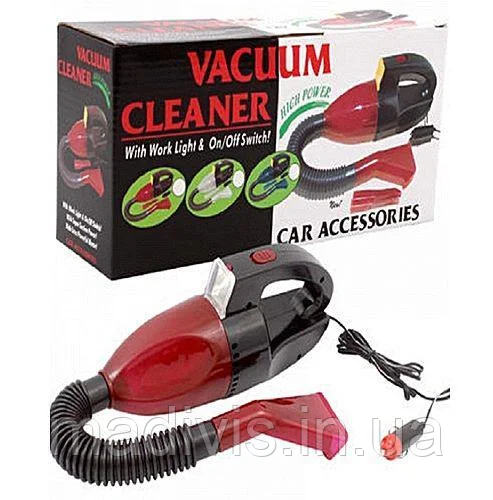 Вакуумный Автомобильный Пылесос (Пылесос Для Авто С Фонарем) Vacuum Cleaner Car Accessories - фото 1 - id-p998428778