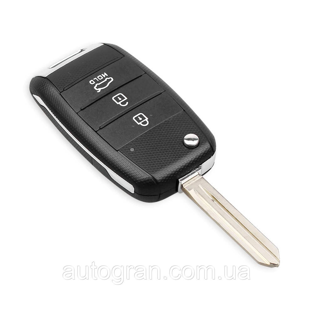 Корпус викидного ключа Kia 3 кнопки новий тип лезо HYN14