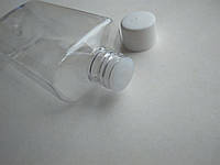 100 - 110 мл Прямоугольник со вставкой и крышкой 20мм ПЭТ бутылка, флакон, емкость квадратный, пластиковый