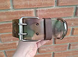 Шкіряний нашийник для собак "Lockdog" колір хакі, фото 4