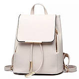 Прогулянкова жіноча сумка-рюкзак Ангеліна в класичному стилі, з еко-шкіри, фото 10