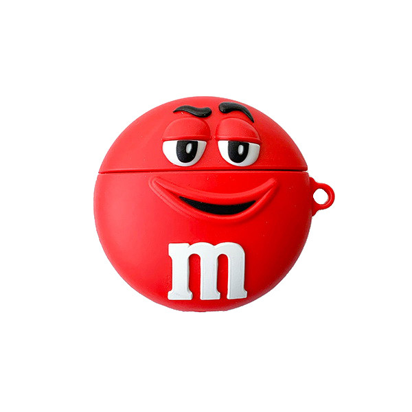 ОЧЕНКА! Чохол для навушників Apple AirPods Alitek M&M's Червоний Smile (Предоплата)