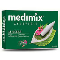 Аюрведическое мыло Medimix Медимикс 18 трав 125г, Medimix Ayurvedic 18-Herb Soap Cholayil Ltd, Аюрведа Здесь