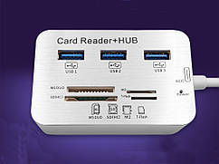 Хаб перехідник Kebidu порту USB 3.0 MS M2 SD / MMC TF карти пам'яті