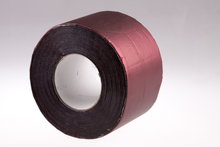 Стрічка самокл PLASTTER ST VINACCIA 10cmx10mt темно-черв, фото 1