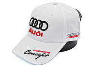 Кепка Sport Line з автомобільним логотипом Audi біла (S 0919-186), фото 5