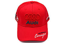 Кепка Sport Line з автомобільним логотипом Audi червона (S 0919-187), фото 5
