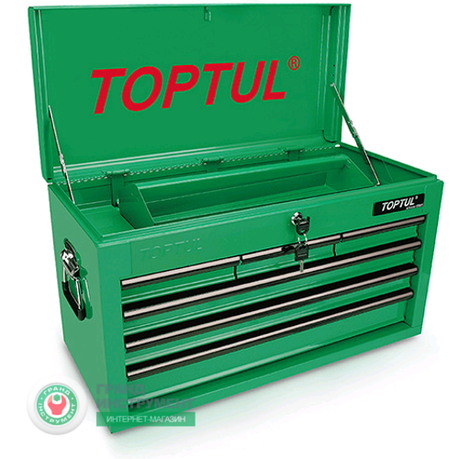 Ящик для инструмента 6 секций 660(L)x307(W)x378(H)mm TOPTUL TBAA0601, фото 1