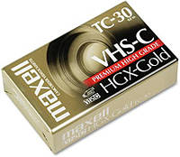 Maxell HGX-GOLD premium видеокассеты VHS-C TC-30 компакт для видеокамер