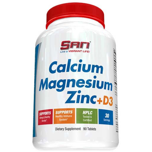Мінеральний комплекс SAN Calcium Magnesium Zinc +D3 90 таблеток