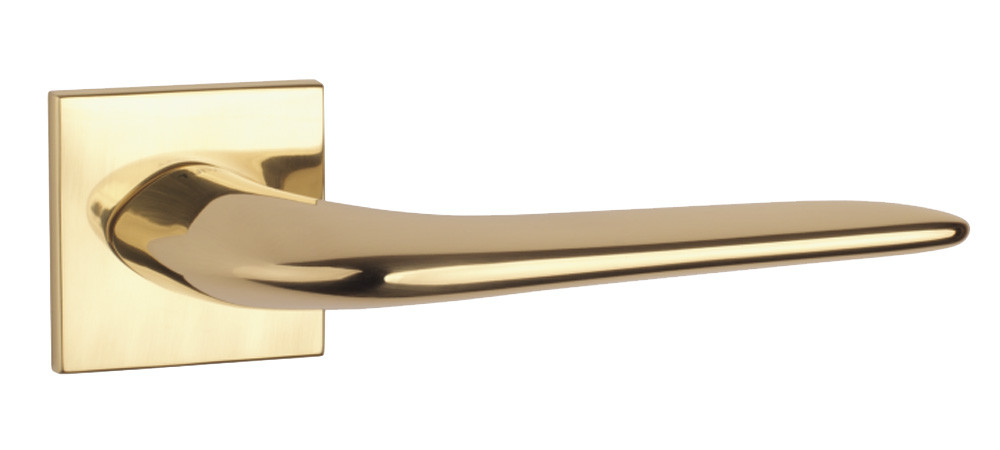 Ручка дверна на розетці Tupai 4163 5SQ латунь (Португалія)