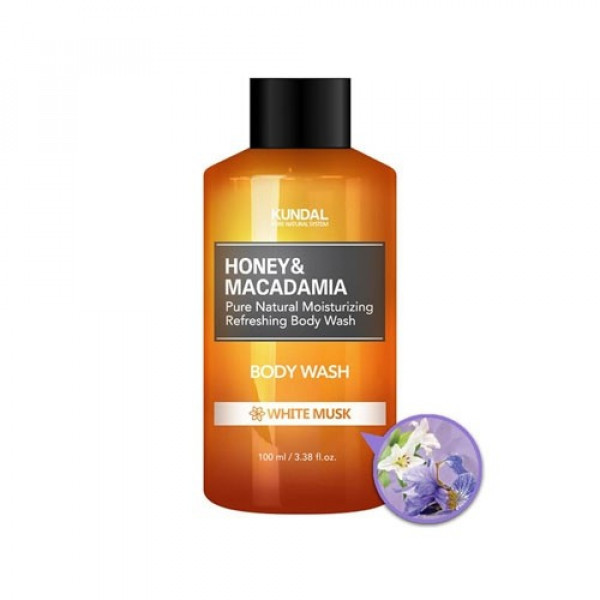 Гель для душу "Білий мускус" KUNDAL Honey & Macadamia Body Wash White Musk 100ml