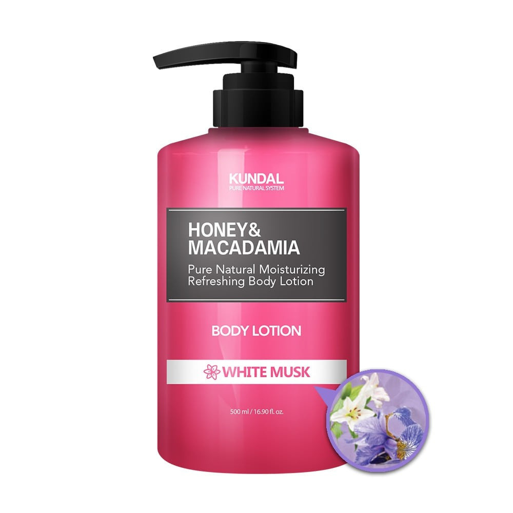 Лосьйон для тіла "Білий мускус" KUNDAL Honey & Macadamia Body Lotion White Musk 500ml