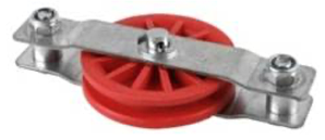 Ролик із подвійним шківом 3,5” мм, для лінії годівлі та напування