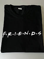 Женская\Мужская футболка 100% хлопок с надписью FRIENDS