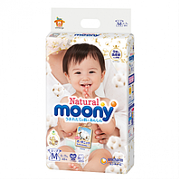 Подгузники Moony Natural M 6-11 кг, 46 шт (Внутренний рынок Японии) 4903111221158