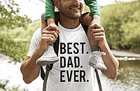 Футболки в стилі Family look для тата та дитини BEST DAD EVER/BEST SON EVER