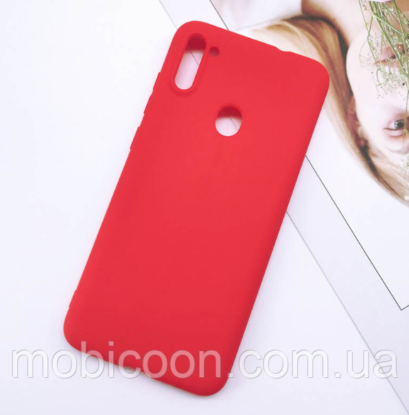 Чохол для Samsung Galaxy А11 А115 силіконовий червоний (Самсунг А115)