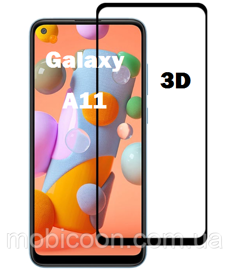 Захисне скло 3D для Samsung Galaxy А11 А115 (самсунг А115)