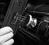 Ударостійкий чохол Serge Ring під магнітний тримач для Samsung Galaxy A71 2020 A715 синій, протиударний, фото 6