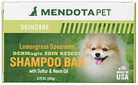 Шампунь с лемонграссом и мятой в брикете DERMagic Skin Rescue Shampoo Bar Lemongrass/Spearmint 105г