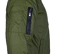 Куртка-бомбер для мужчин 46-52 на сеточке,тонкая весна-лето, оливка