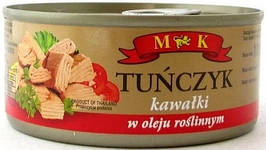 Тунець шматочками в олії M&K Tunczyk w Oleju Roslinnym 170г