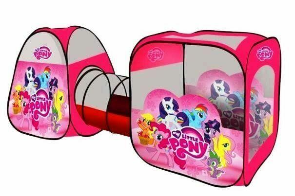 Дитячий ігровий намет My Little Pony два будиночка з з'єднує їх переходом та сумкою для перенесення