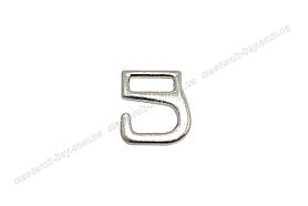 Гачок "стрічка застібка" 13*14 мм. срібло