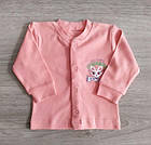 Кофта кардиганом на кнопках для новонароджених Кішечка Колічки Польща, фото 3