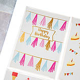 Комплект вітальних листівок із днем народження "Birthday cards" 13х9 см (12 шт.), фото 3