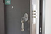 Двері вхідні металеві Міністерство дверей ПО-206 Benge сірий горизонт 960*2050 права, фото 2