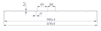 Профнастил ПС-8 RAL 8004 (матовий) стіновий, Колір Мідно-коричневий., фото 4