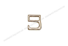 Гачок лінива застібка №18855 6мм 10*12 мм колір золото