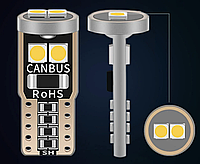 T10 6-SMD 3030 LED W5W лампочка автомобильная - оранжевый/янтарный