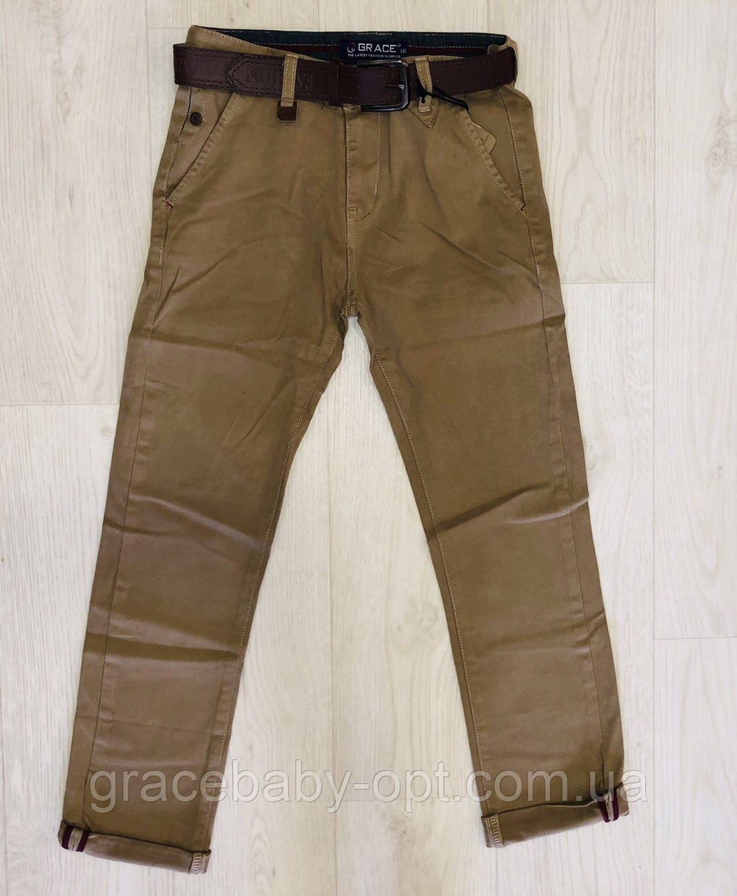 Штани котонові для хлопчика оптом, Grace, 116-146 см, № B50739