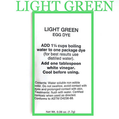 Американський аніліновий барвник для писанок "green light" світло-зелений