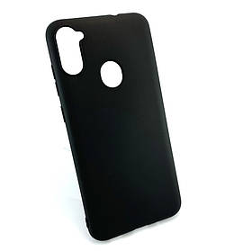 Чохол накладка для Samsung A11, A115, Samsung M11, M115 силіконовий на задню панель SMTT чорний