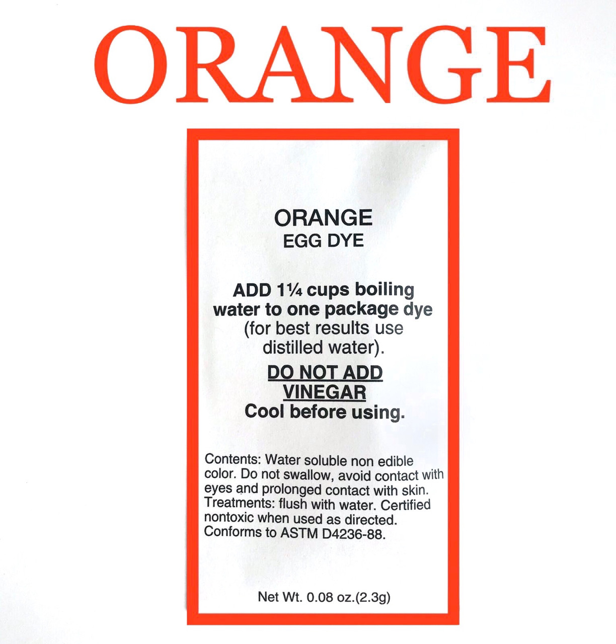 Американський аніліновий барвник для писанок "orange"помаранчевий