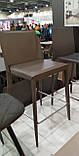Полубарный стілець MARCO (Марко) сіро-коричневий шкіра від Concepto, фото 5