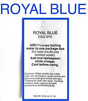 Американский анилиновый краситель для пишущих книг "royal blue" королевский синий
