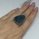 Апатит кільце крапля з натуральним апатитом 17,4 розмір Індія!, фото 4